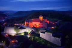 Festung Rosenberg bei Nacht